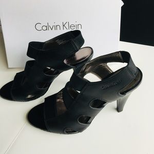 Calvin Klein Black Indianna Sandals size 6.5M